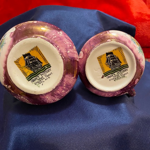 Vintage Cream & Sugar Set by Gray’s Pottery - Stoke on Trent - Picture 3 of 4